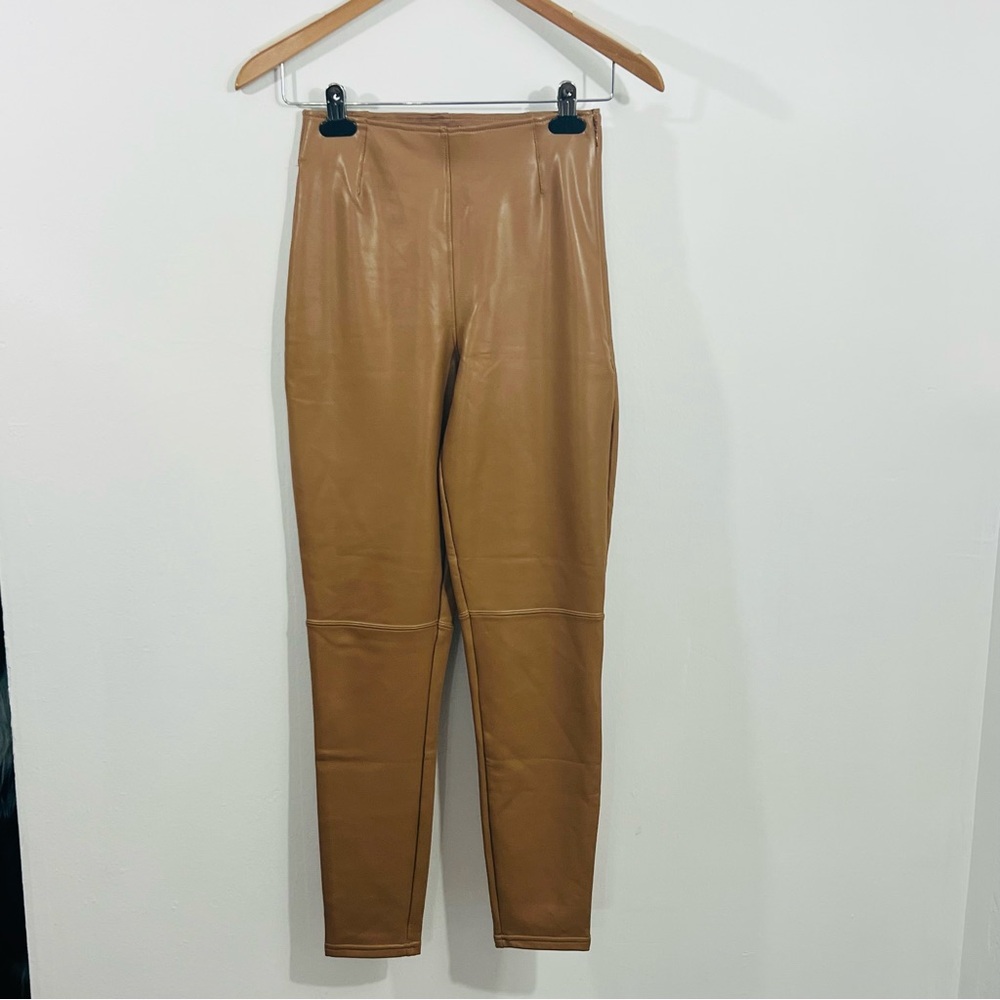 Vegan Leather Abercrombie And Fitch Pull On Skinny Slim Fit Leggings Size Small